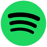 Spotify green icon.