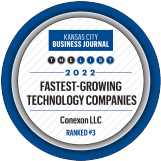 Kansas City Business Journal - Fastest-Growing Technology Companies award Ranked #3 2022
