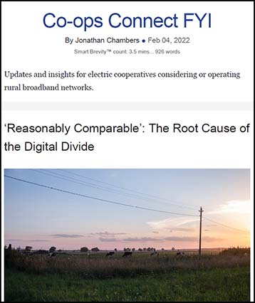 Co-ops Connect FYI thumbnail with a field at sunset.